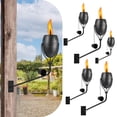 thumbnail image 1 of Juego de 6 antorchas de jardín con forma de citronela para montaje en pared, 14 onzas, 1 of 7