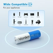Voniko 1.5 Volts Alkaline AA Batteries 14 Pack, Long-Lasting Double a Battery for Household Devices