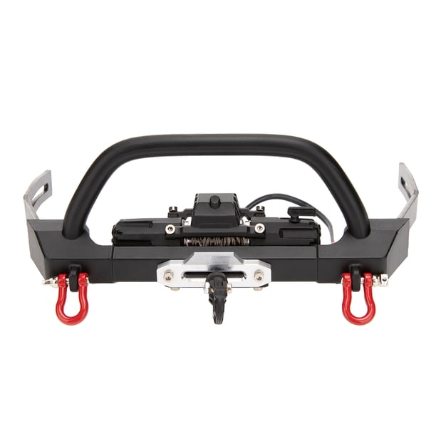 Metal 1:10 RC Car Metal parachoques trasero delantero para Crawler Car SCX10 90046 piezas Parachoques y cabrestante A perfke parachoques del coche rc