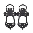 thumbnail image 2 of Ice Cleats,Crampons Ice Cleats for Shoes and Boots Women Men,Non Slip Grippers Spikes for Shoes with Straps,Ice Traction Cleats for Snow and Ice,Hiking,Walking,Fishing,Climbing(L), 2 of 7