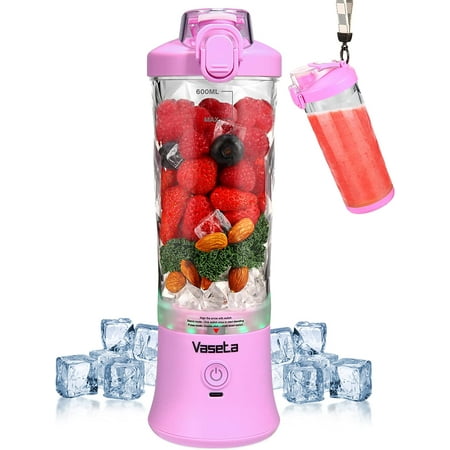 

Portable Blender Personal Size Blender for Shakes and Smoothies Blender with 6 Blades 20oz Mini Mixer Rechargeable for Kitchen/Gym/Travel/Office BPA-Free