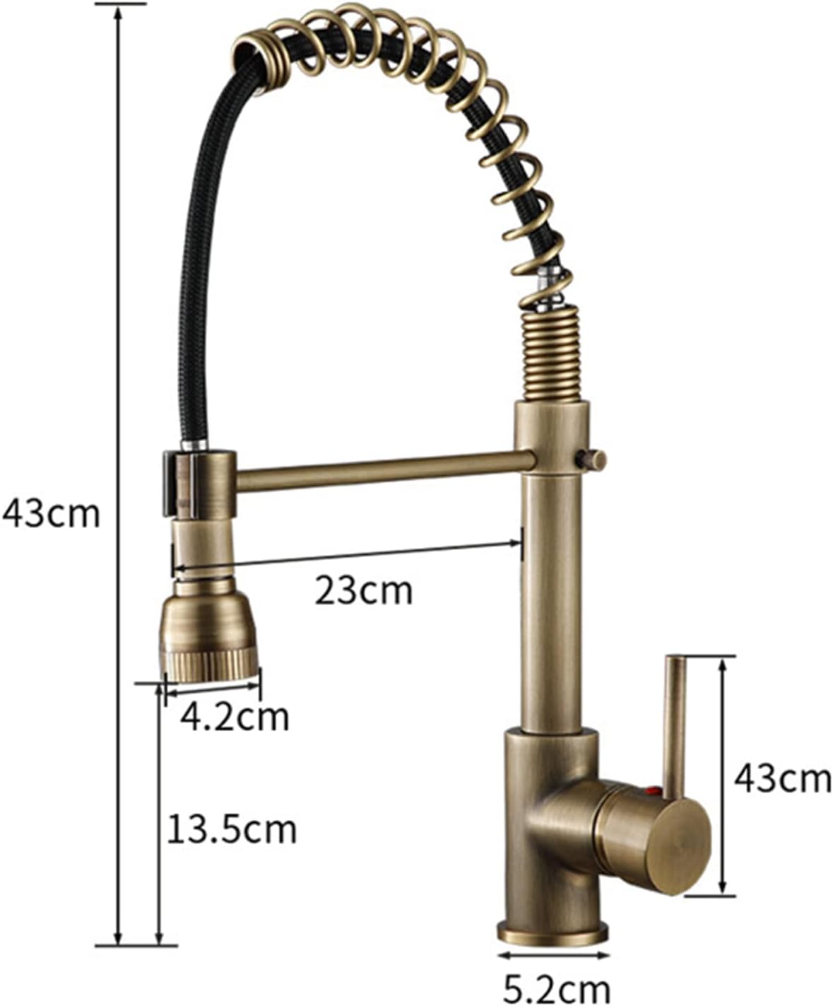 Touch Sensor Pull Out Kitchen Faucets Brass Antique Kitchen Faucet Hot and Cold Water Swivel Kitchen Sink Touch Faucet