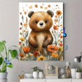 thumbnail image 4 of Qisvanset Framed Canvas Wall Art 12x16 Inch Woodland Bear Forest Kids Nursery Printed Wall Art, 4 of 5