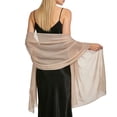 thumbnail image 2 of Bbyeadc Shawls for Evening Dresses Sheer Chiffon Women Elegant Soft Wraps Wedding Bridal Scarf,T(One Size), 2 of 3