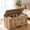 Grey, variant on Ataucjin Storage Bench, 39.3” Retro Wooden Storage Chest with U-Shaped Cut-Out Pull, Toy Chest, Supports 300 lb Sturdy Entryway Bench for Bedroom, Living Room
