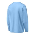 thumbnail image 5 of MGDXOX Kids Long Sleeve V Neck Athletic Shirt Breathable Quick Dry Fabric Spring Summer Sports Training Team Uniform Casual Wear Light Blue 8-9Years, 5 of 8