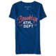 thumbnail image 1 of Camiseta adornada Aeropostale Brooklyn Script para mujer azul extragrande, 1 of 2