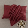 thumbnail image 3 of Funda de almohada de 2 piezas de lujo de color sólido, cómoda, suave e hipoalergénica, para una buena noche de sueño, color negro, gris y rosa, 3 of 5