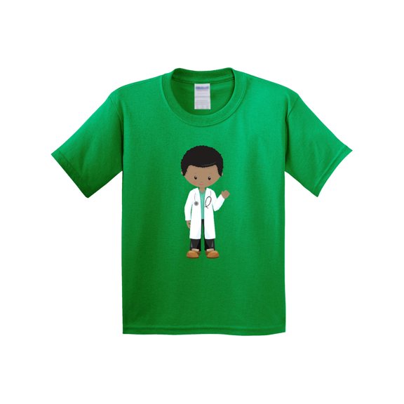 Inktastic African American Boy, Doctor, Lab Coat, Medicine Youth T-Shirt