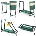 thumbnail image 6 of Upgraded Garden Kneeler and Seat with Soft Pad Foldable Stool for Gardening Heavy Duty 330 lbs Capacity Large Tool Pouches SummerVibes Gifts for Father's Day, 6 of 7