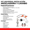thumbnail image 3 of Kit universal Para Lavabo Instalación de Lavabo y Fregadero DICA KITLV, 3 of 9