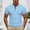 Light Blue, variant on Shirts,Men's Short Sleeve Round Neck Patchwork Button Casual Fashion T-Shirt Light Blue XL