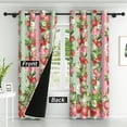thumbnail image 2 of Lfeey Pink Blackout Curtains for Kids Bedroom, Grommet Curtains, Strawberry Print, 42x63 inch, 2 Panels, 2 of 6