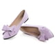 thumbnail image 4 of Zapatillas de ballet SAILING LU Bow-Knot para mujer, de gamuza, color morado claro, 4 of 7