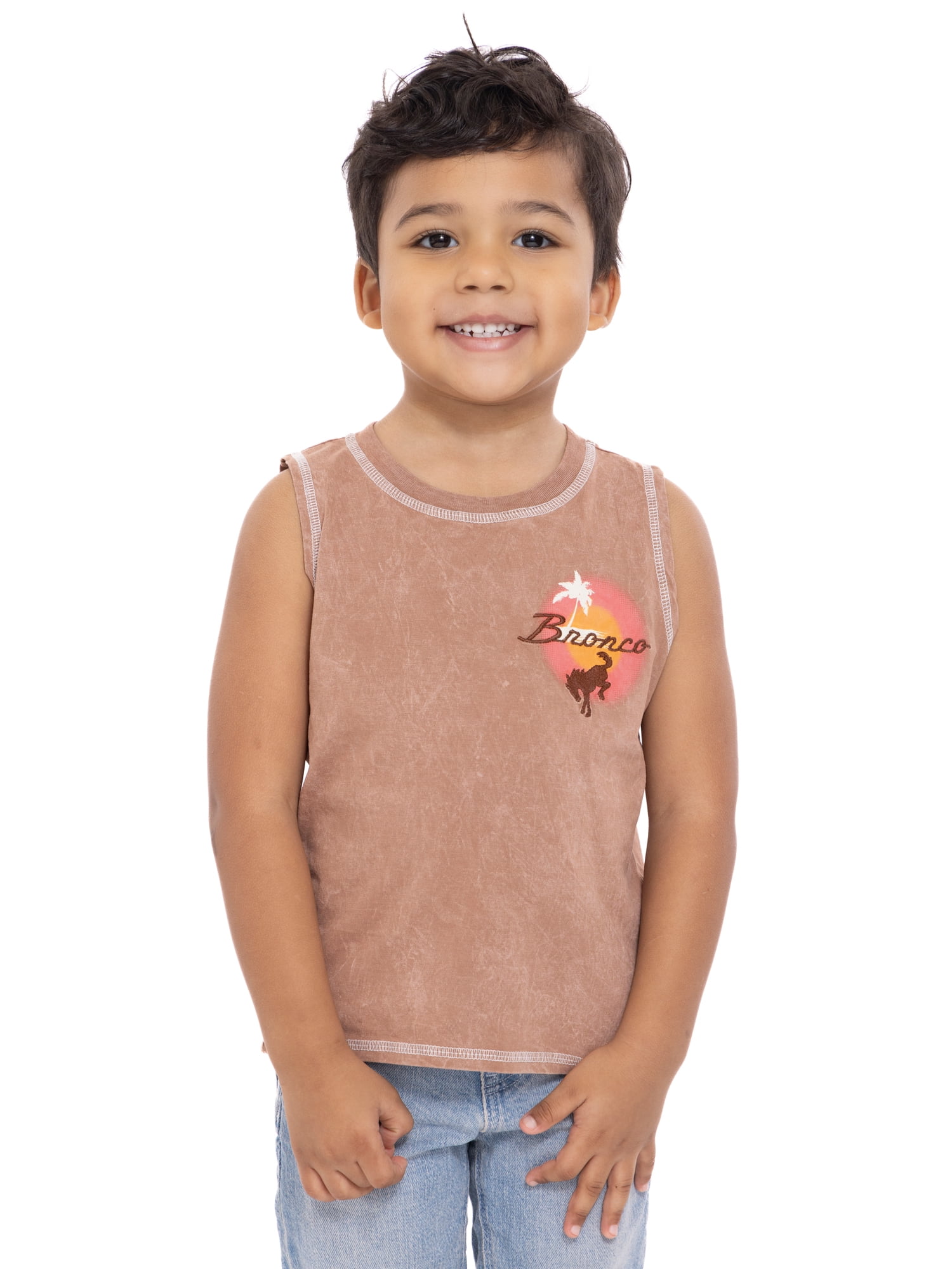 Ford Bronco Toddler Boys Tank Top with Front and Back Graphics, Sizes 12M-5T