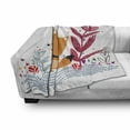 thumbnail image 3 of Fox Soft Flannel Fleece Throw Blanket, Little Fox Character Colorful Geometric Spring Field Have a Nice Day Text Dots, Cozy Plush for Indoor and Outdoor Use, 50" x 70", Multicolor, by Ambesonne, 3 of 6