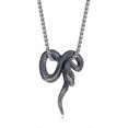 thumbnail image 1 of Collar de acero inoxidable para hombre shaofei Diseño de garra de langosta Color plata, 1 of 2