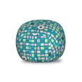 thumbnail image 1 of Dessert Storage Toy Bag Chair, Continuing Print of Colorful Donuts with Sprinkles Tasty Comfort Food, Stuffed Animal Organizer Washable Bag, Small Size, Teal and Multicolor, by Ambesonne, 1 of 3