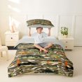 thumbnail image 2 of Castle Fairy Zebra Camo Fish Tile Twin Duvet Cover,Panfish Desert Camo Pattern Twin Bedding,Taupe Camo,Grey Reversible,2pcs,No Comforter,1 Duvet Cover and 1 Pillowcase, 2 of 6