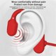 thumbnail image 3 of Auriculares deportivos XCF impermeables de conducción ósea rojo, 3 of 4