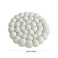 thumbnail image 6 of Round Cotton and Linen Seat Cushion,Fashion Solid Color Mochi Shape Cushion,Soft and Comfortable Office Chair Cushion,Computer Chair Dining Chair Cushion,Tatami Cushion 16x16 Inches White, 6 of 6