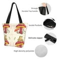 thumbnail image 4 of Disketp Frog Sitting On Mushroom Bolsa de Hombro Casual para Mujer, Bolso Cruzado para Compras, Viajes y Uso Diario, 4 of 6