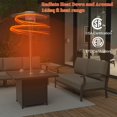 thumbnail image 5 of Kullavik  45000 BTU 38"W 82.6"H Patio Heater with Square Table, 5 of 5
