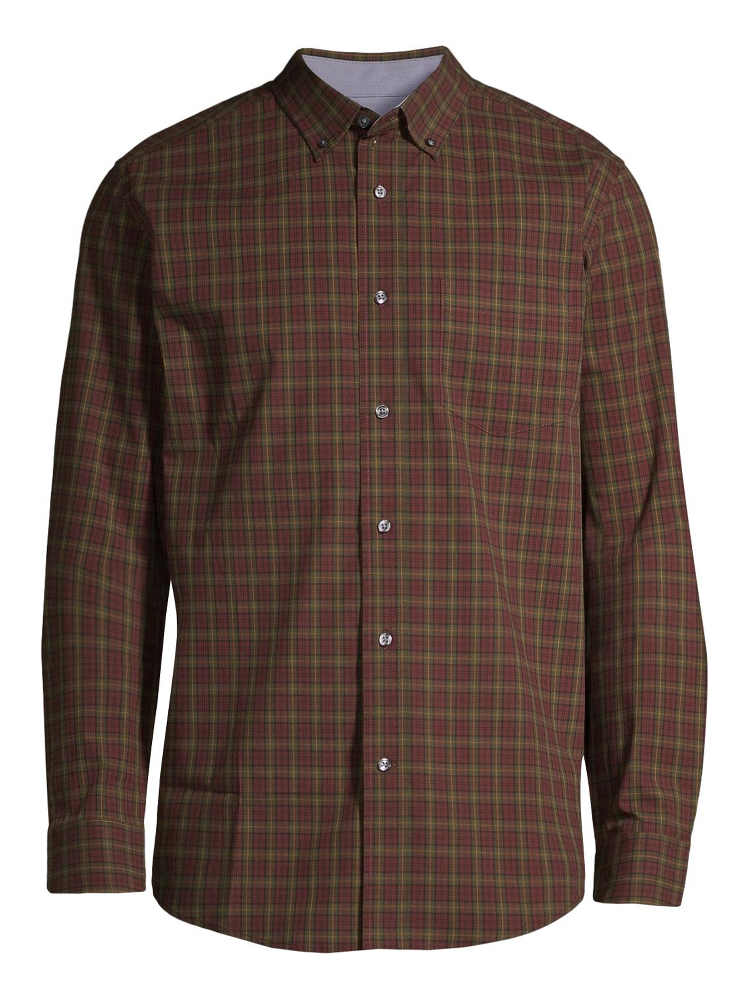 George Men's and Big Men's Long Sleeve Stretch Poplin Shirt, Sizes up to 5XLT