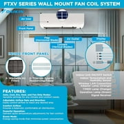 Daikin 36,000 BTU (9K + 9K + 9K + 9K) 20 SEER2 4-Zone Mini Split Wi-Fi Enabled Air Conditioner Heat Pump R-32 System with Maxwell 15 ft. Installation Kits and Wall Mounting Bracket