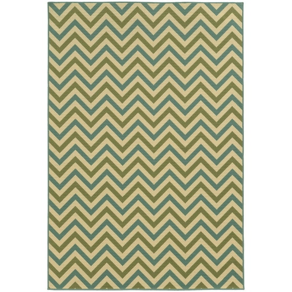 "Darya Home Milton Collection Outdoor Geometric Outdoor 2 x 4"