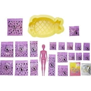Barbie Color Reveal Foam! Doll, Pineapple Scent, 25 Surprises For Kids 3 Years Old & Up