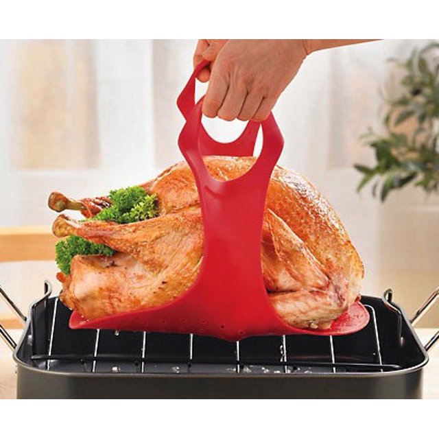 Maverick Silicone Turkey Lifter with Roasting Thermometer TL 01