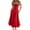 Red, variant on Women Sleeveless Sling Long Dress Summer Solid Color Backless A Line Bandage Dress