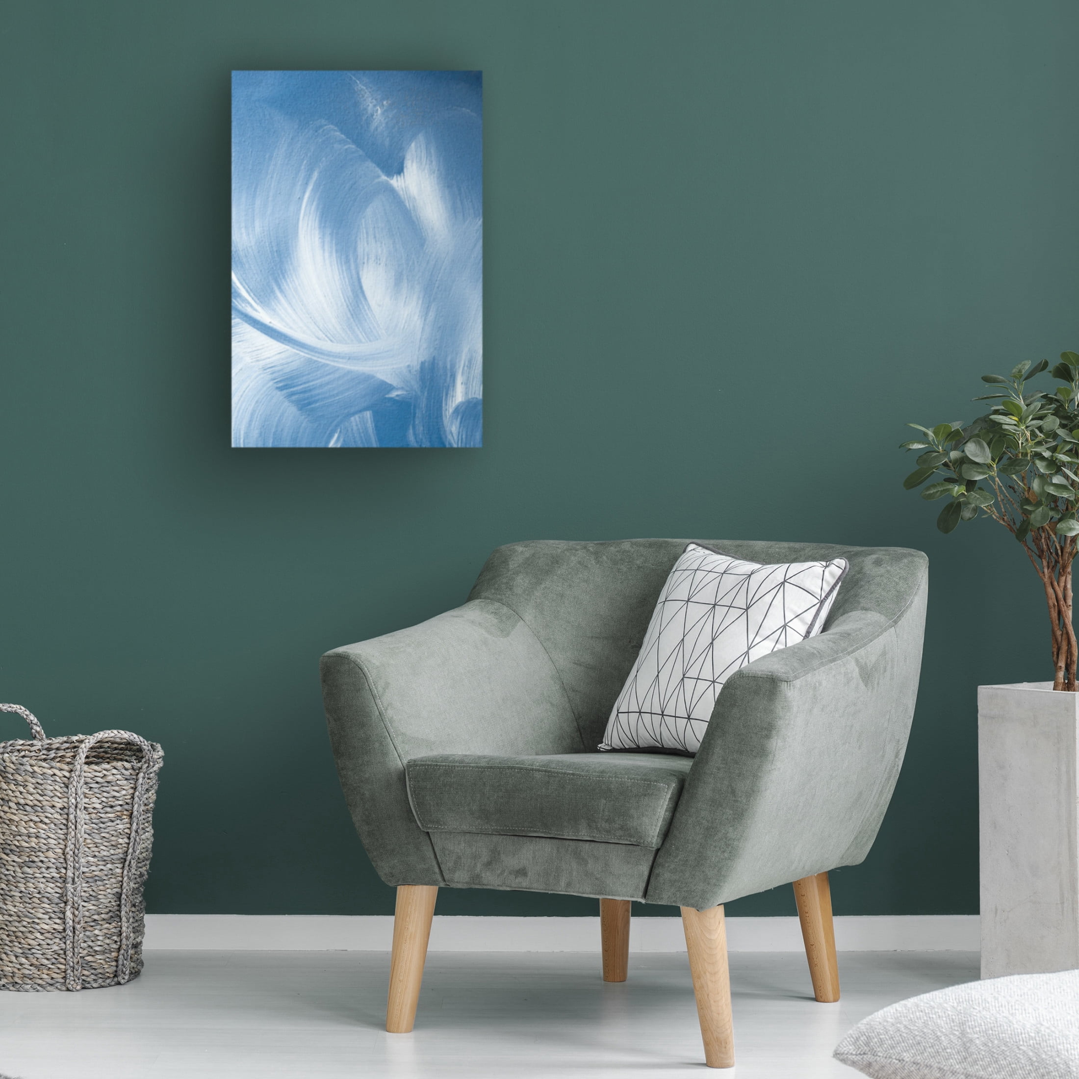 Trademark Fine Art uplusmestudio Acrylic Waves No 2 Canvas Wall Art