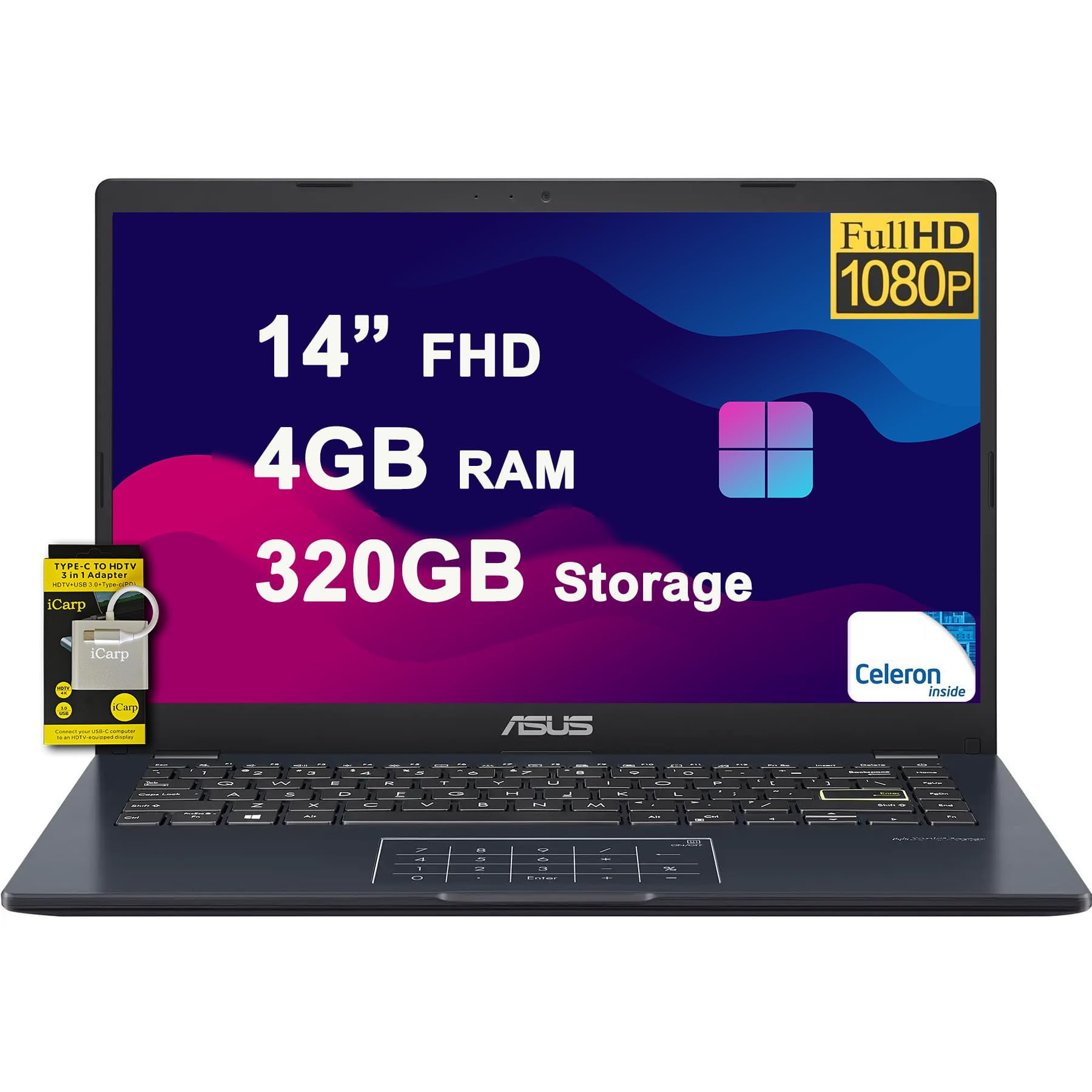 Asus X540-RBPDN09 Notebook, packed with 4GBs of memory, 1TB