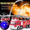 thumbnail image 2 of Kids Electronic Power Fire Truck Car Toy with Water Shooting Lights Sounds Extending Ladder, 2 of 8