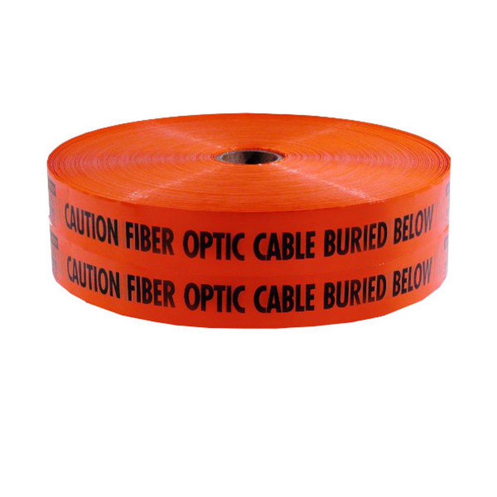 Mega Stretch Underground Marking Tape Caution Buried Fiber Optic Line