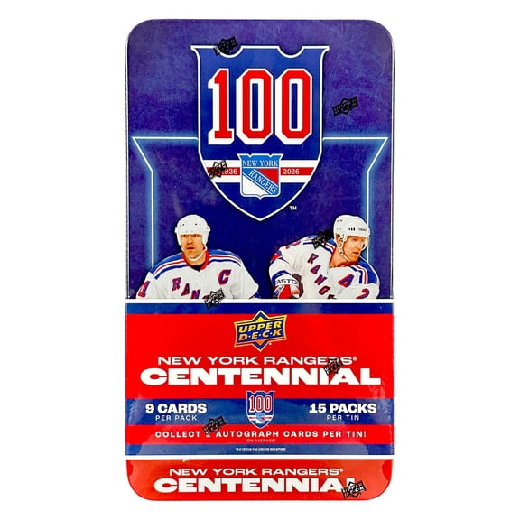 2025/26 Upper Deck New York Rangers Centennial Hockey Hobby Box