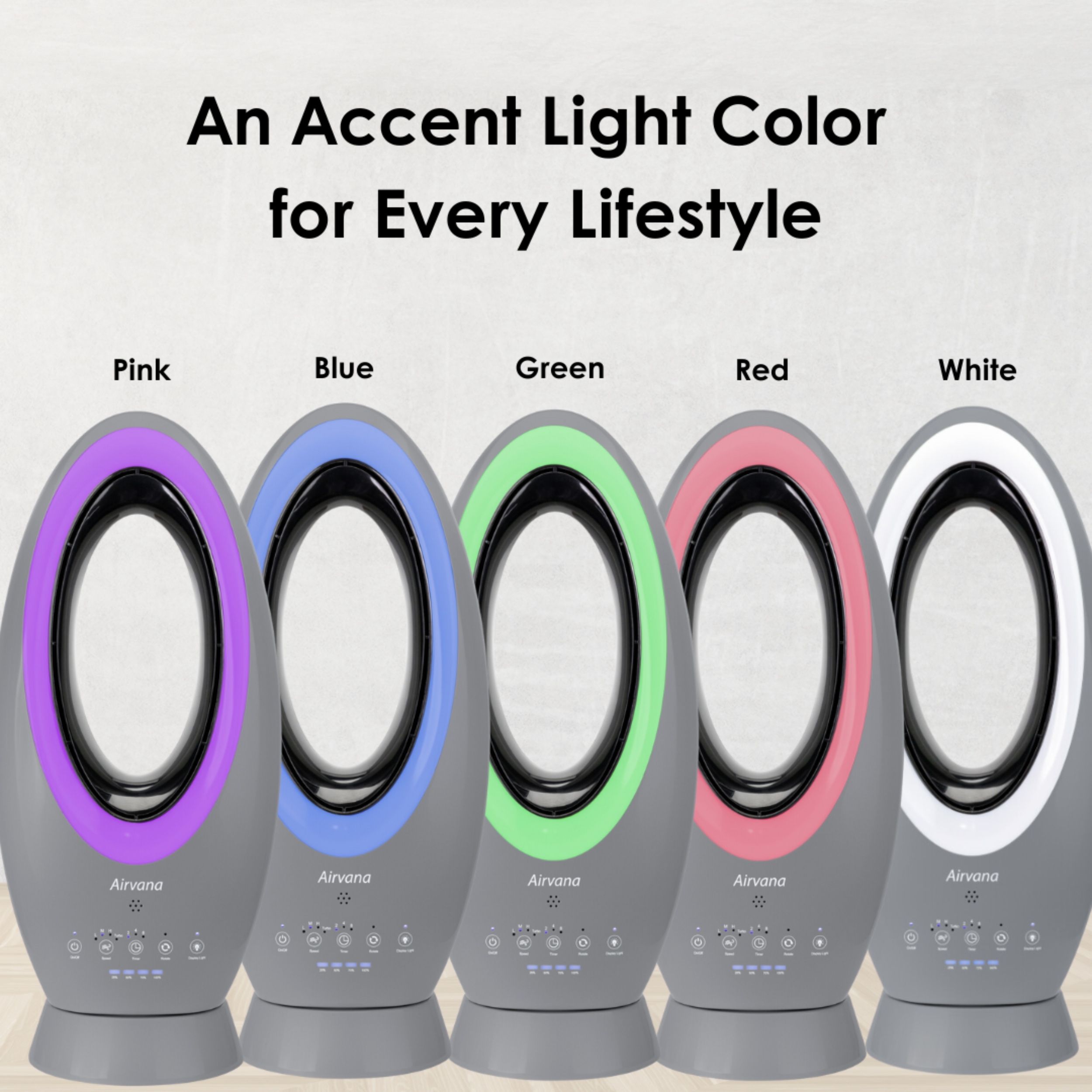 Airvana Bladeless Rechargeable Indoor/Outdoor Fan, Sage