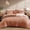 Autumn Leaf, variant on Queen Size 7 Piece Bed in a Bag, Prewashed Soft Comforter Set, Classic Solid Color All-Season Bedding