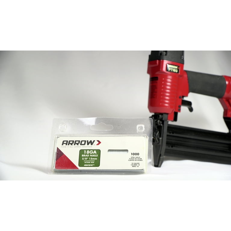 Arrow 5/8-in 18-Gauge Electro-Galvanized Steel Pneumatic Brad Nails (1000-Count) Arrow 5/8-in 18-Gauge Electro-Galvanized Steel Pneumatic Brad Nails (1000-Count)