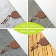 thumbnail image 4 of 4-piece silicone door stopper wedge shaped, safe and flexible finger protector, suitable for home and office use - coffee, 4 of 6