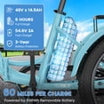 thumbnail image 3 of MOONCOOL TK1 Folding Electric Tricycle, 750W Motor 48V Foldable Ebike Electric Trike for Adults, 20" Fat Tire 3 Wheel Electric Bicycle with Front & Rear Baskets, 3 of 8