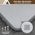 thumbnail image 3 of Bath Rugs for Bathroom Extra Thick - Anti-Slip Bath Mats Soft Plush Yarn Shaggy 100% Strong Mirco Polyeste Mat Living Room Bedroom Mat Floor Water Absorbent(Dark Grey,20x32 - Inches), 3 of 8