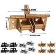 thumbnail image 5 of 4pcs Door Hinge Set with Auto Shut Function & 90 Degree Locking Iron Self Closing Door Hinges for Wood & Metal Door, 5 of 9