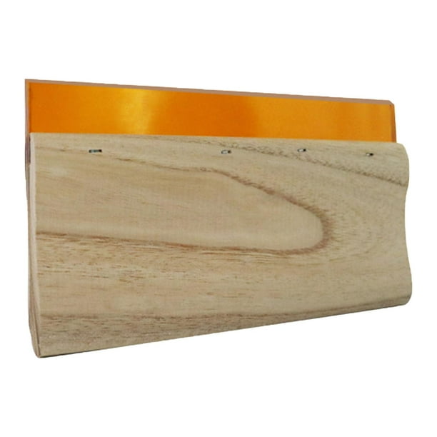 Escobilla de goma para serigrafía, durómetro 75, raspador de tinta de madera, mango antideslizante para tienda 20 cm x 35 cm x 07 cm