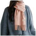 Biggon Autumn And Winter New Versatile High End Mid Length Warm Scarf