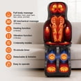 thumbnail image 5 of Full Body Shiatsu Massage Pad with Foot & Calf Massager, 3D Kneading, Heat & Vibration,Perfect Gift for Parents & Self Care, 5 of 9