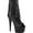 Black Faux Leather/Black Matte, variant on Women's Pleaser Adore 1019 Open Toe Bootie