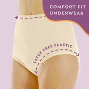 Wearever Women's Incontinence Underwear Reusable Bladder Control Panties for Feminine Care, Single Pair